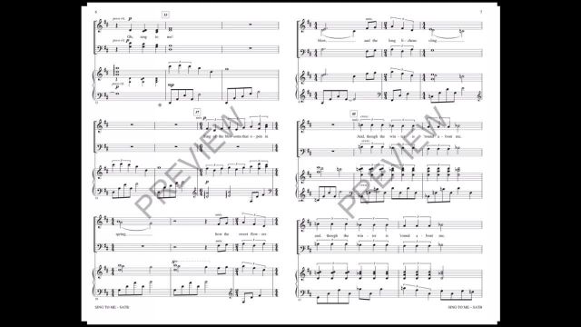 Sing To Me (SATB Choir) - by Laura Farnell