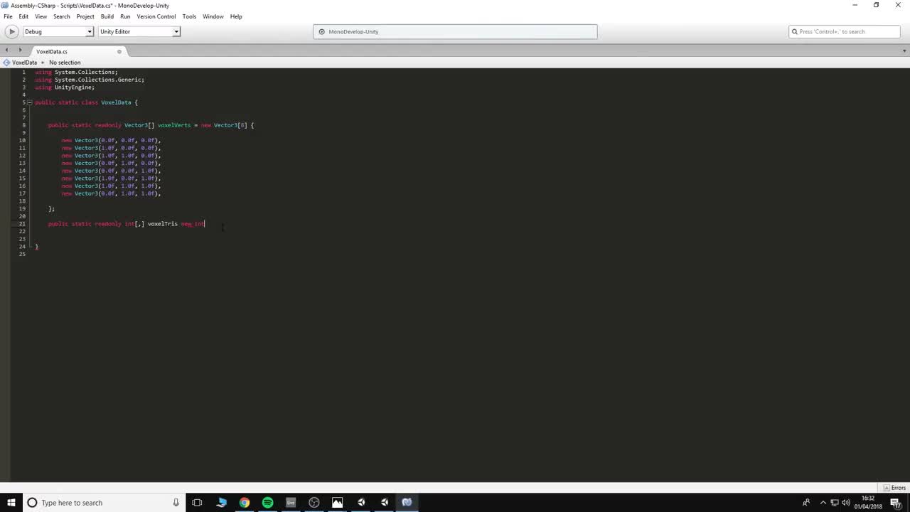 h66IN1Pndd0_MakeMinecraftinUnity3DTutorial01TheFirstVoxel_9005
